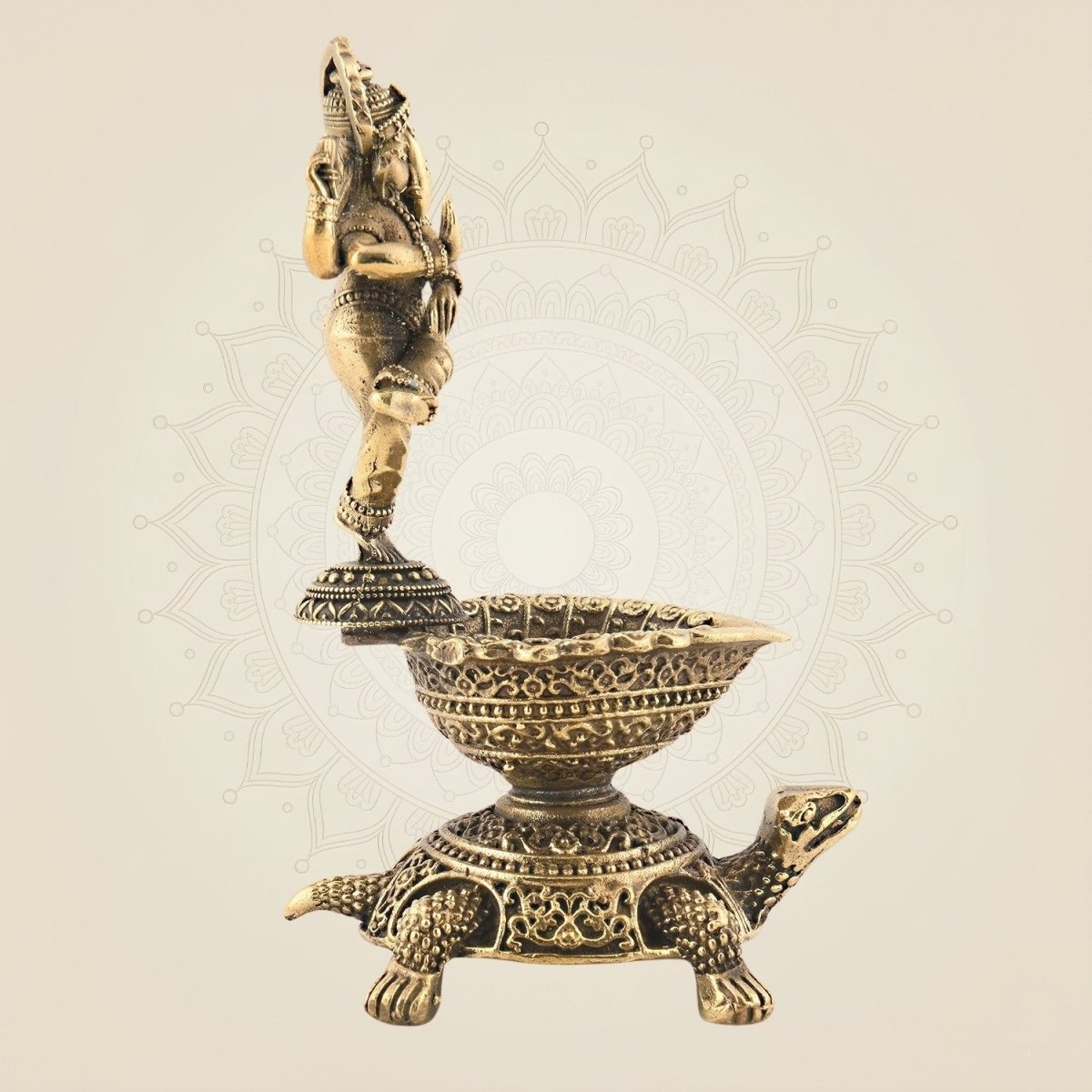 Brass Ganesha Diya