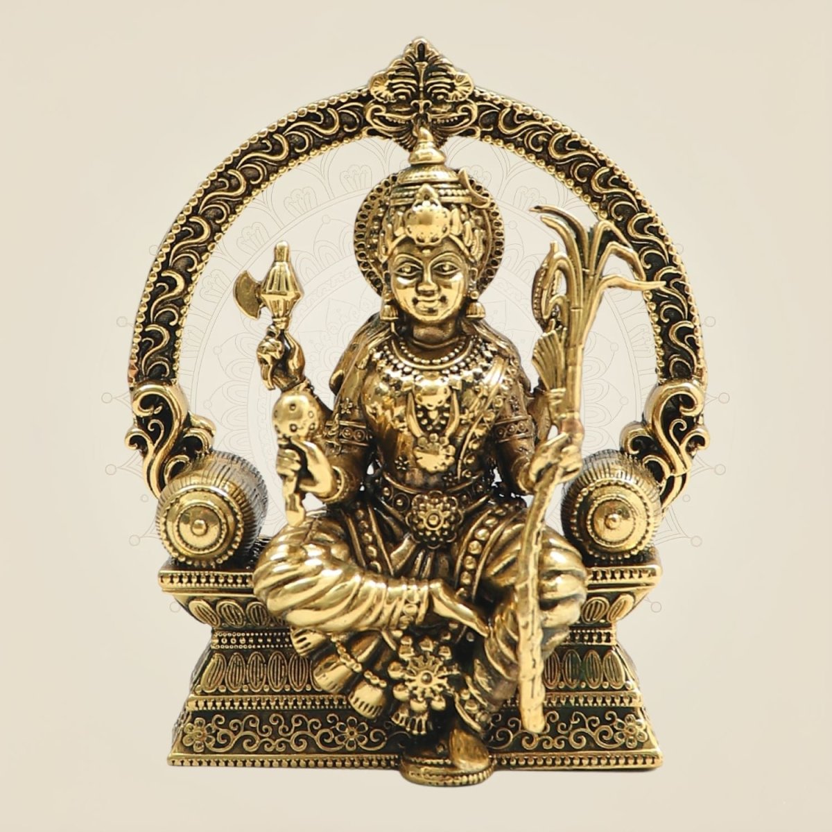 Brass Lalita Devi Rajarajeshwari Statue for Home Mandir