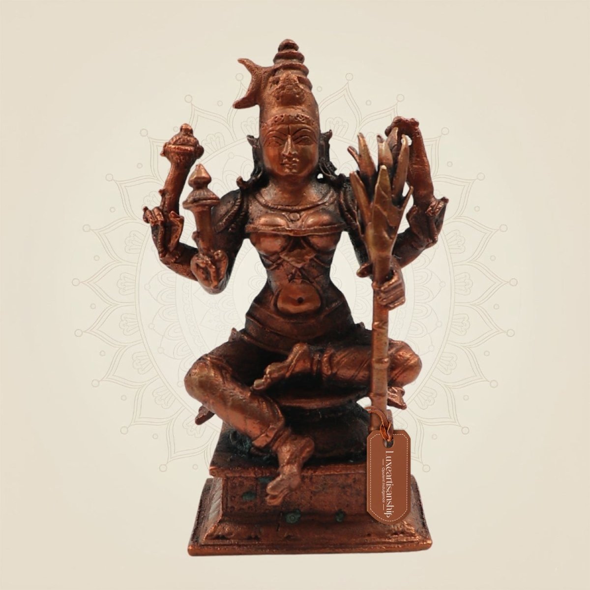 Copper Lalita Devi Rajarajeshwari Idol