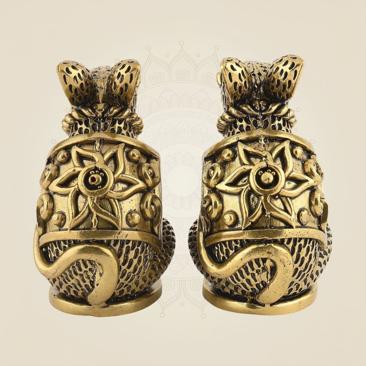 Pure Brass Mushakraj Pair Idol