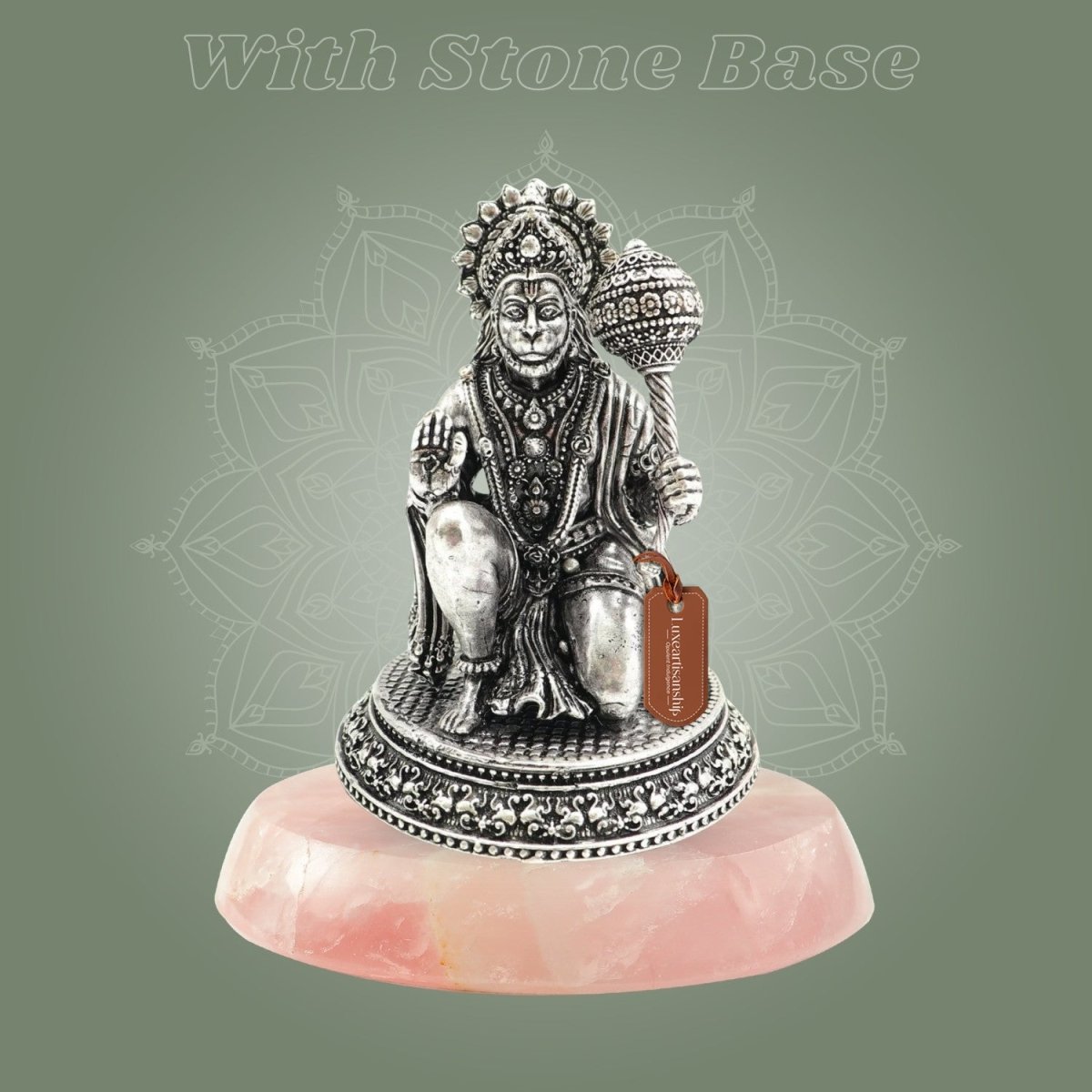 Hanuman Brass Idol with stone