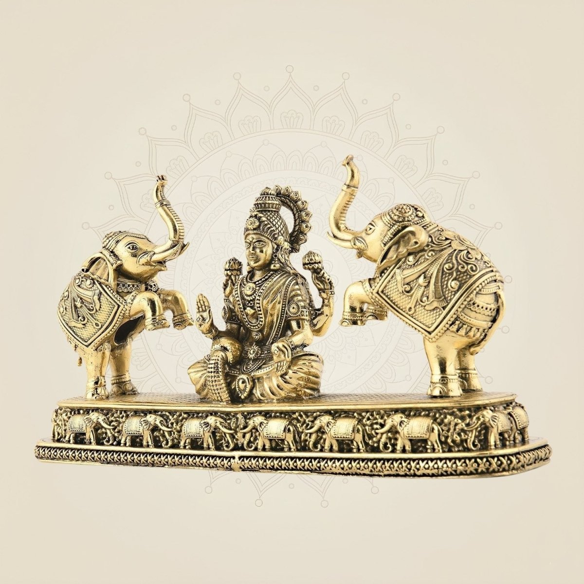 Brass Gajalakshmi Idol | Vastu Decor