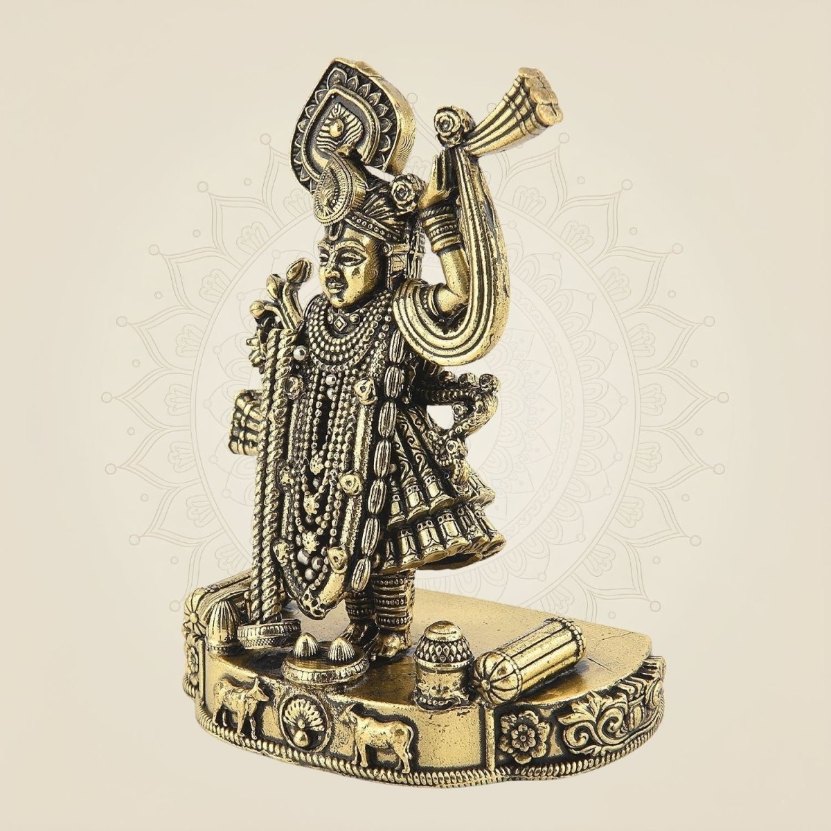 Brass Idol for a Divine Sacred Ambience