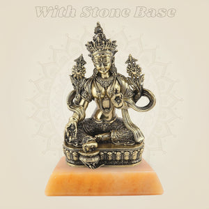 Divine Statue on gemstone base