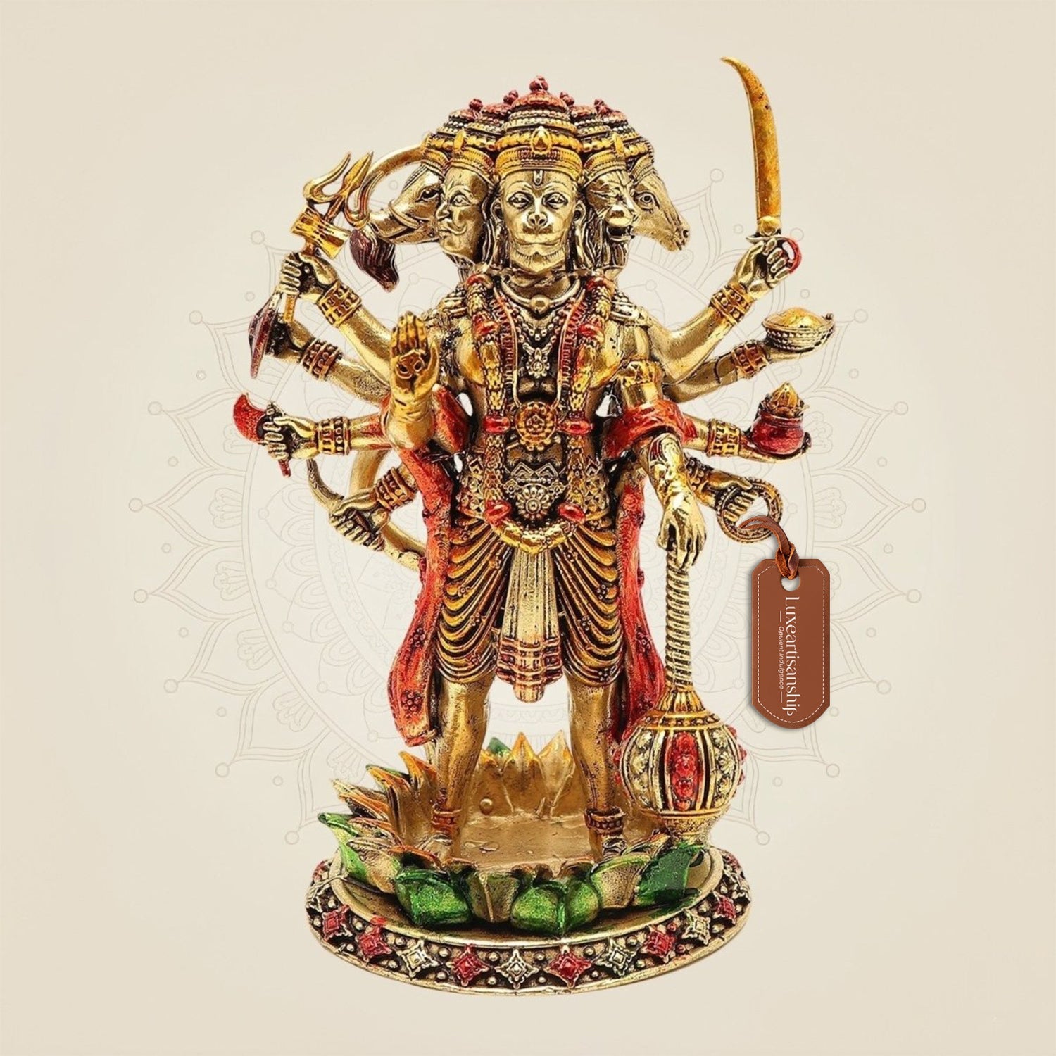 Ten-Armed Standing Hanuman Idol