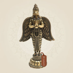 4.5" Brass Garuda – Sacred Emblem of Power, Courage - Luxeartisanship