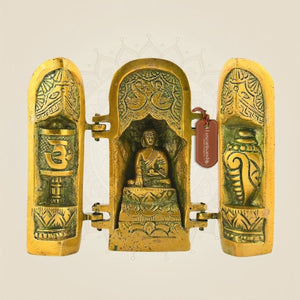 4.5" Folding Buddha Temple