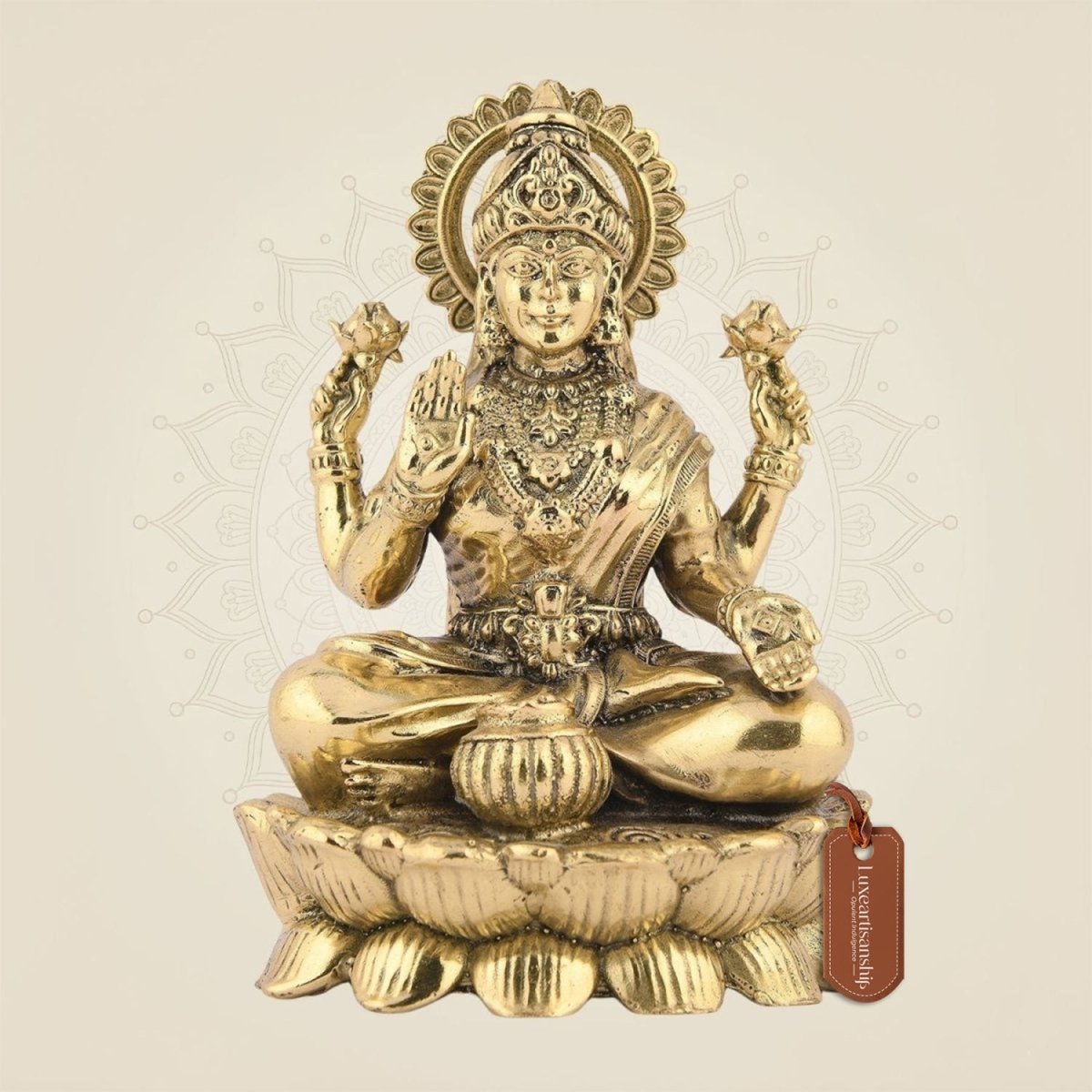 Laxmi Ji Seated on Lotus