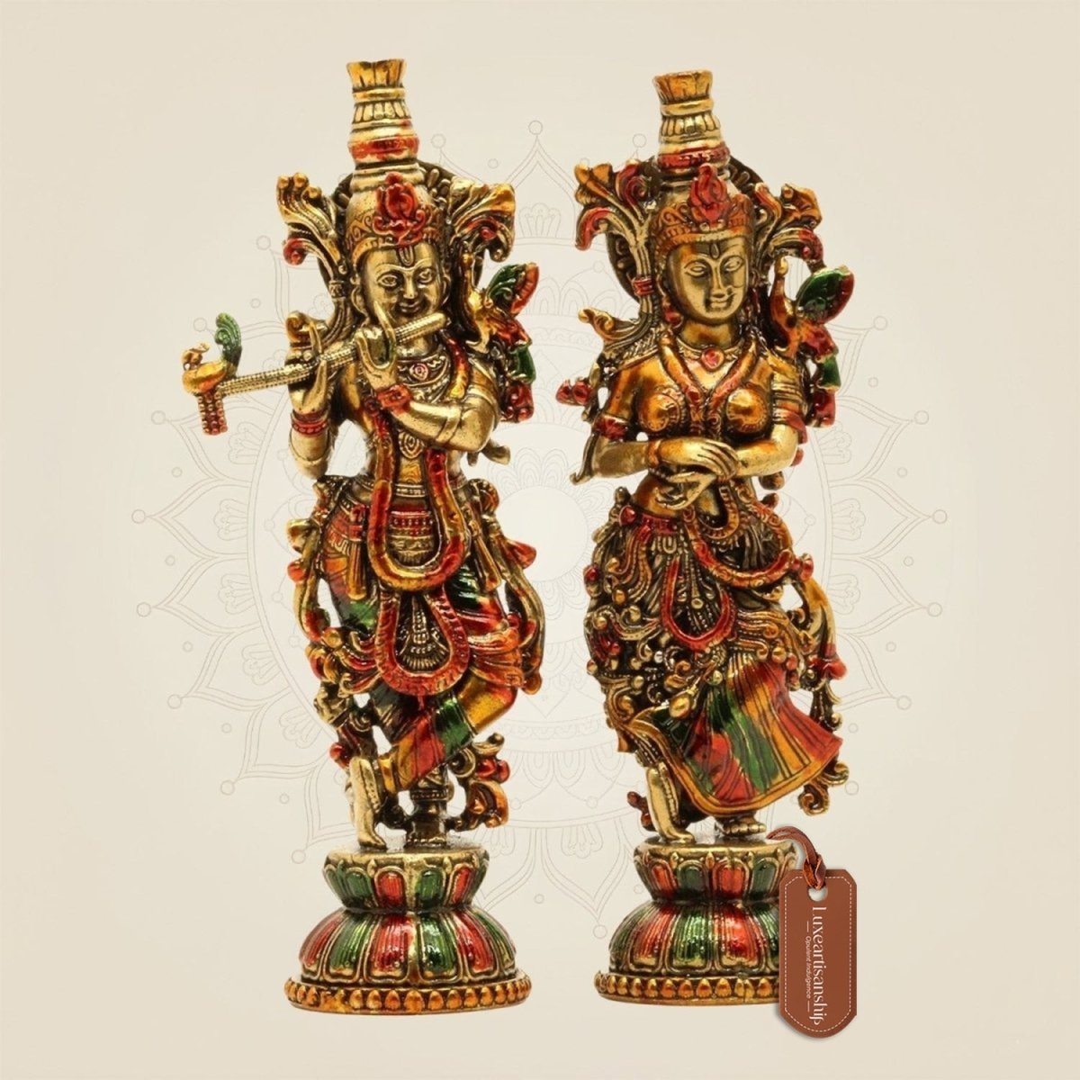 Home decor statues in brass