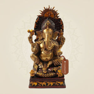 Handcrafted Brass Lord Ganesha Murti