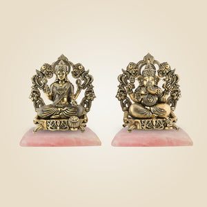 Brass Laxmi Ganesh Idol
