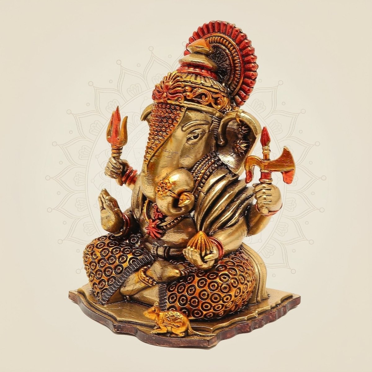 Superfine colored Ganesha Idol
