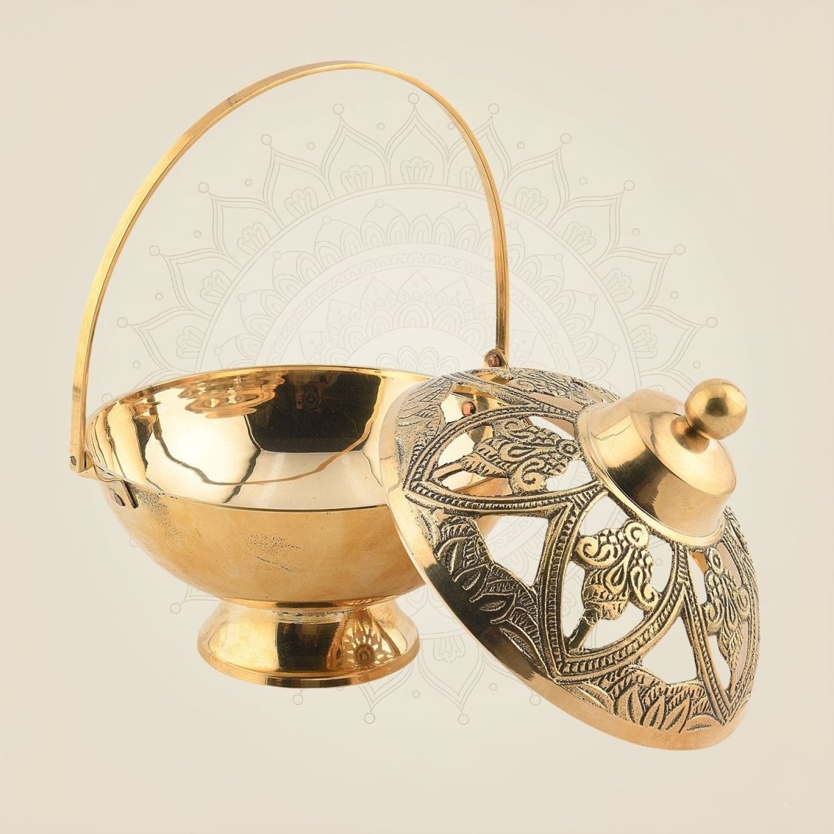 Handcrafted Pooja Incense Dhooni Diya for Home & Temple