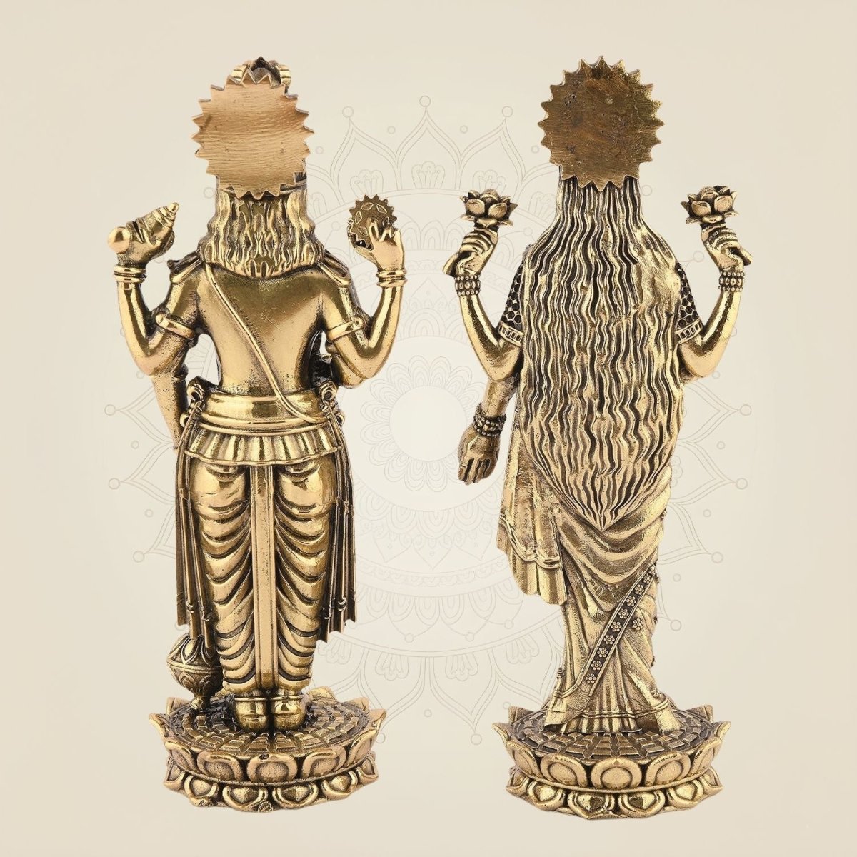 Brass Lakshmi Vishnu Idol & Murti