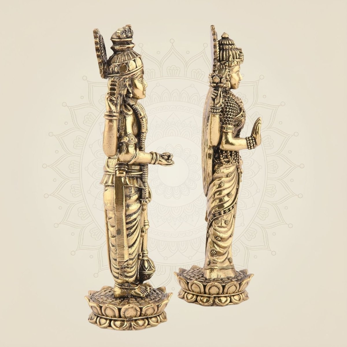 Elegant Lotus Base Murti for Puja & Decor