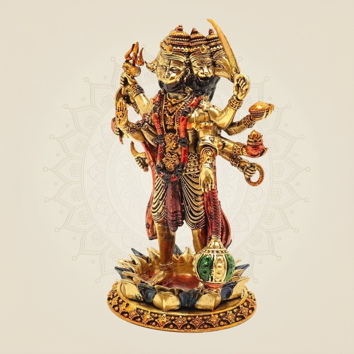 Hanuman brass figurine