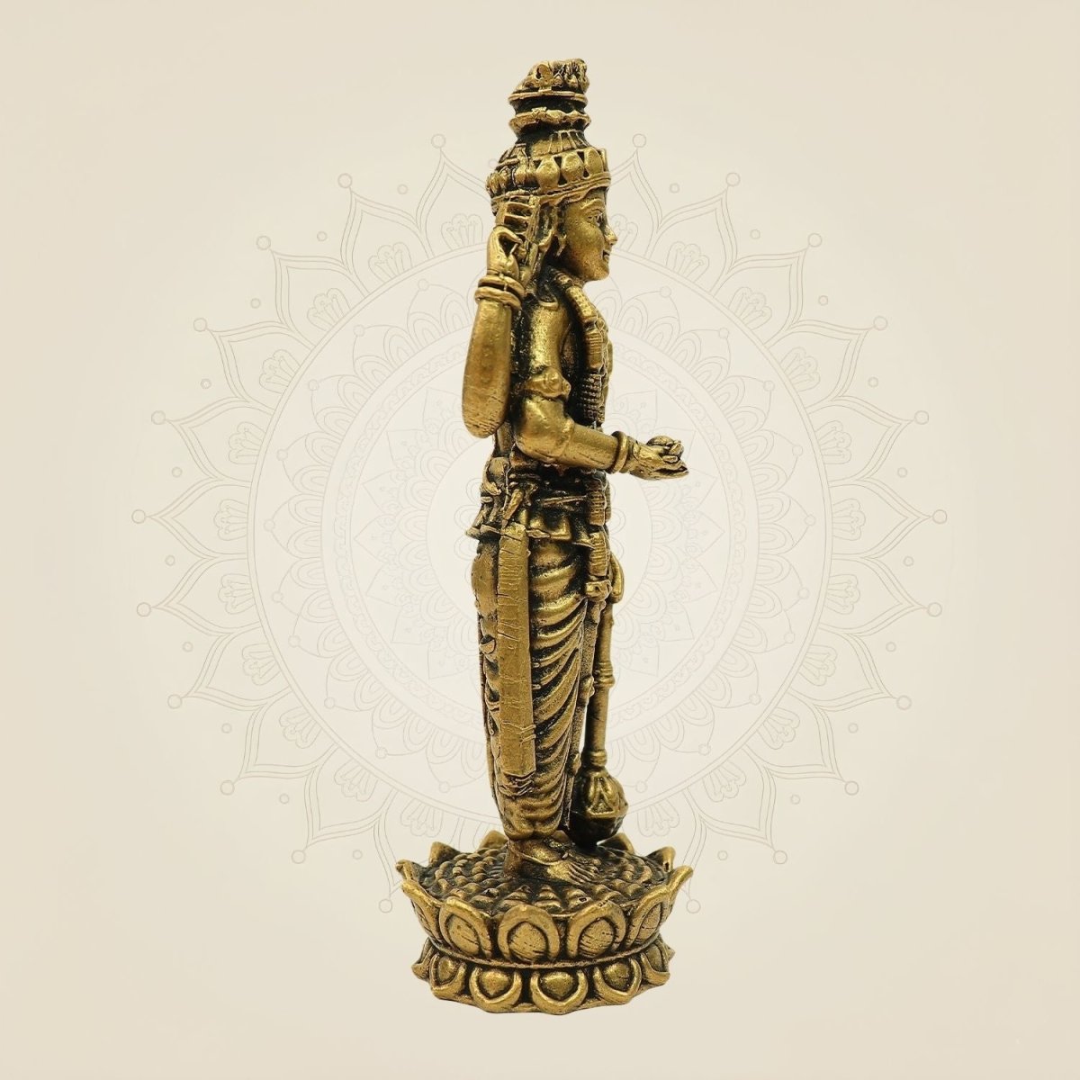 Bronze Lord Vishnu Idol