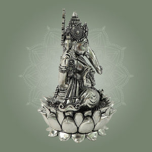 Brass Chaturbhuja Ganesha Statue
