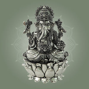 Brass Chaturbhuja Ganesha Statue