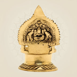 Superfine Brass Lakshmi Diya Deepam - Luxeartisanship