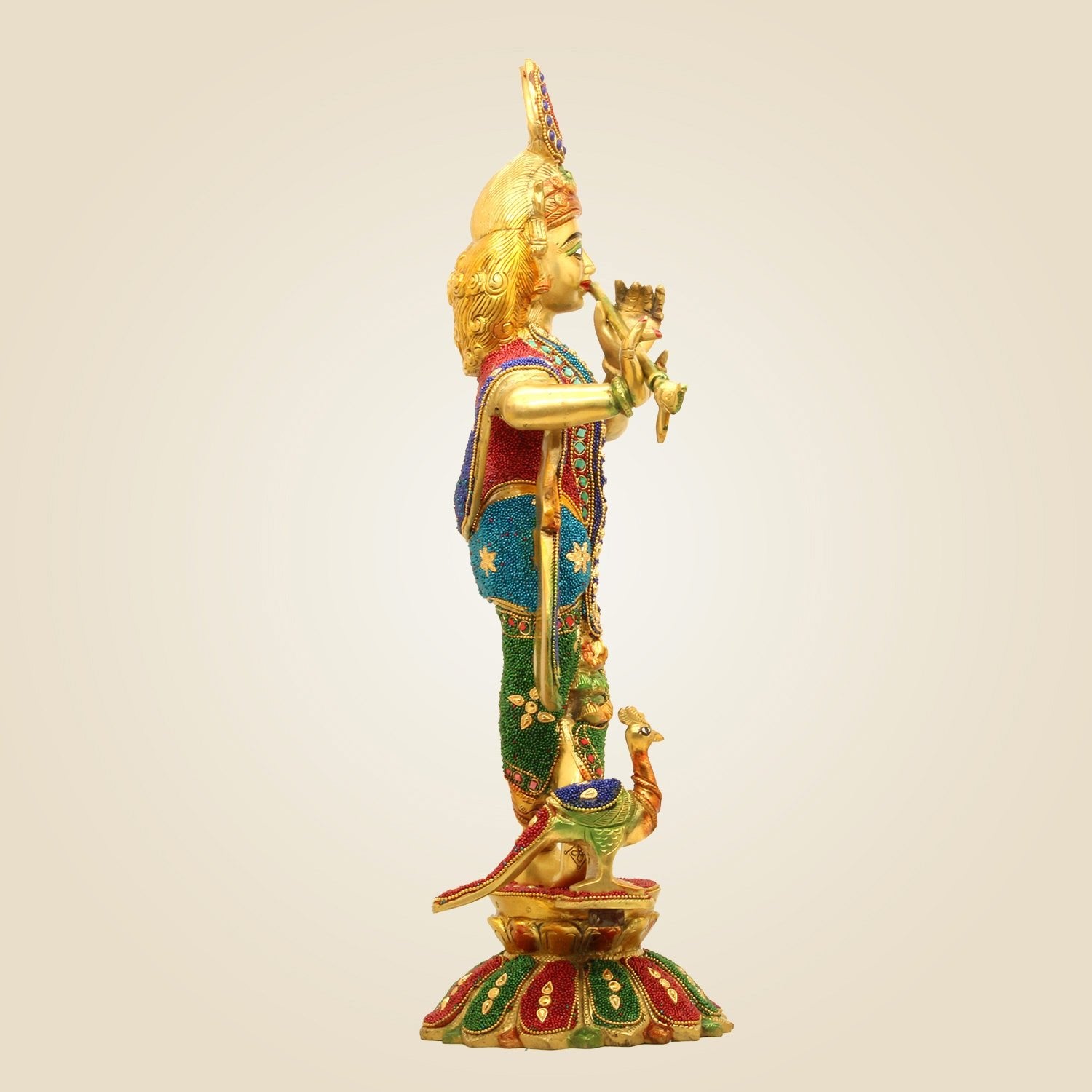 Brass Krishna Statue
