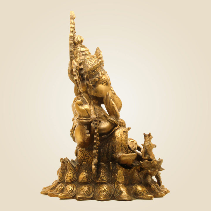 Brass Ganesha Idol