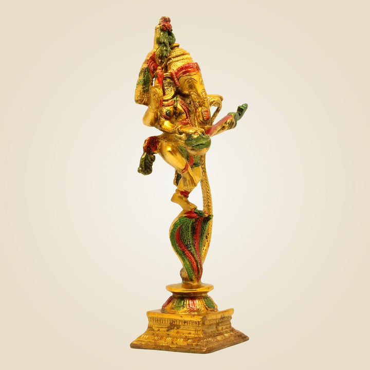 Brass Ganesha On Sheshnag