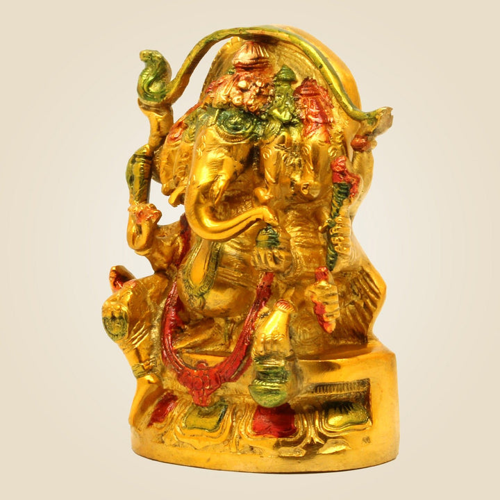 Brass Panchmukhi Ganesha