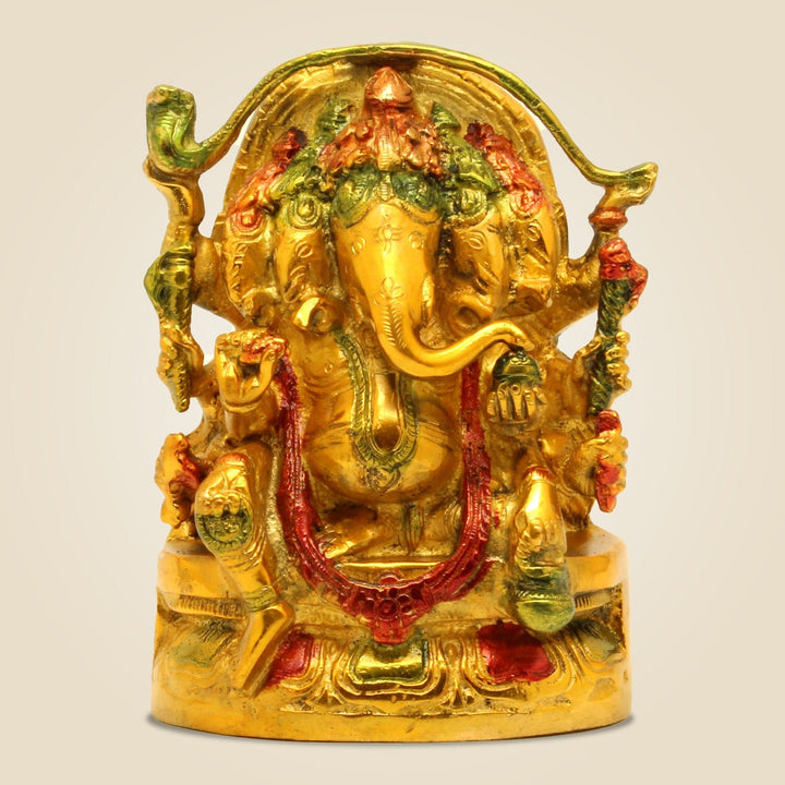 Brass Panchmukhi Ganesha