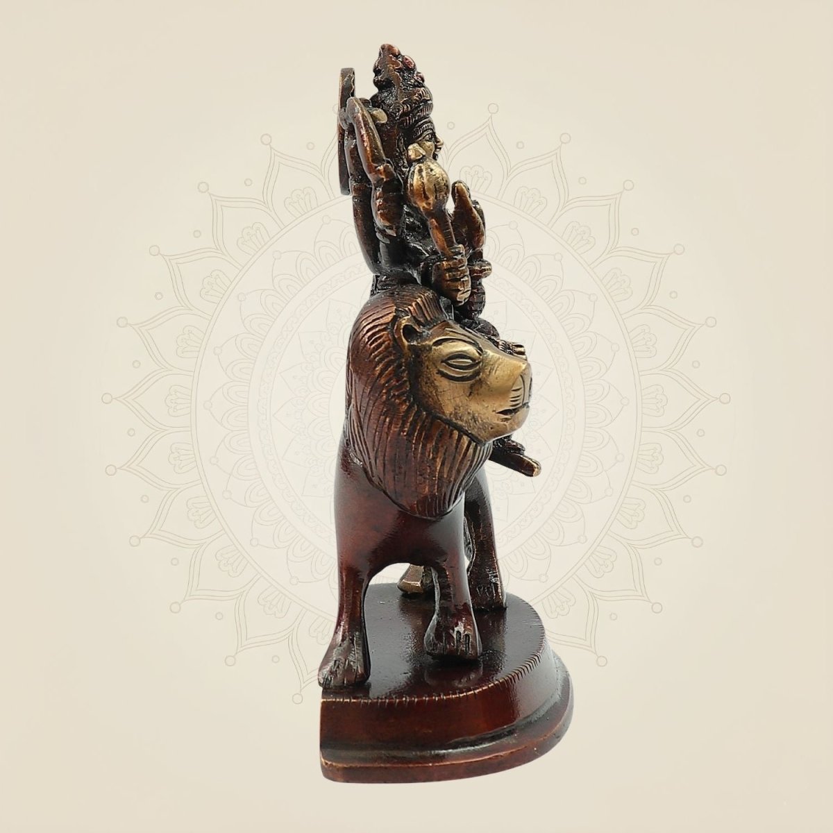 Powerful Simhavahini Goddess Statue
