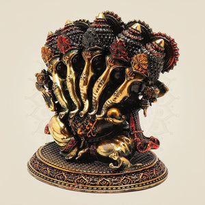 Panchmukhi Ganesha Brass sculpture