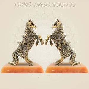 5.5" Standing Horse on gemstone base