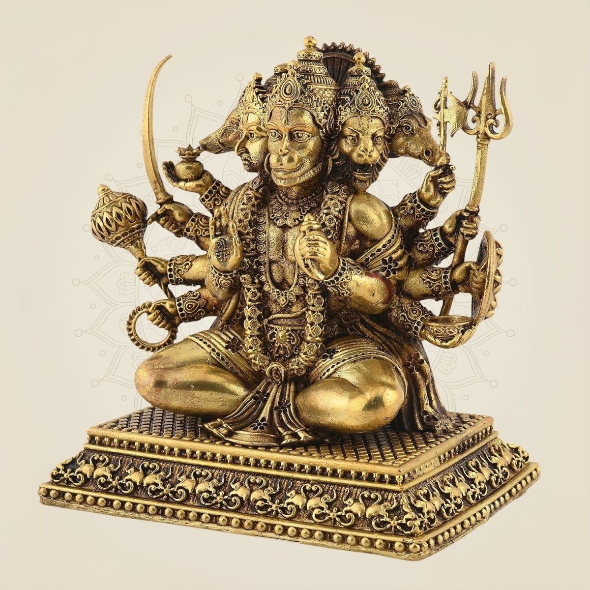 Panchmukhi Hanuman Brass Murti