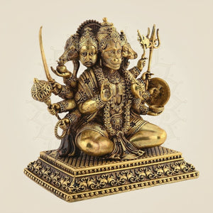 Panchmukhi Hanuman Brass Idol