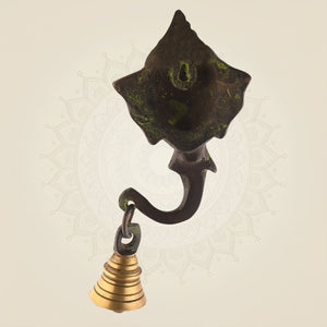 6" antique Ganpati wall decor