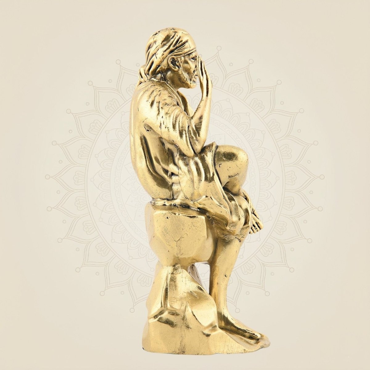 Brass Sai Baba Idol – Superfine Murti for Mandir