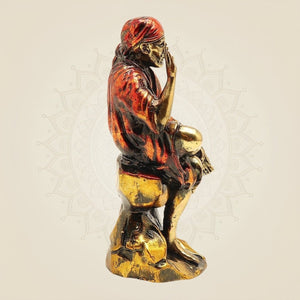 Brass Sai Baba Statue – Superfine Handcrafted Murti for Home