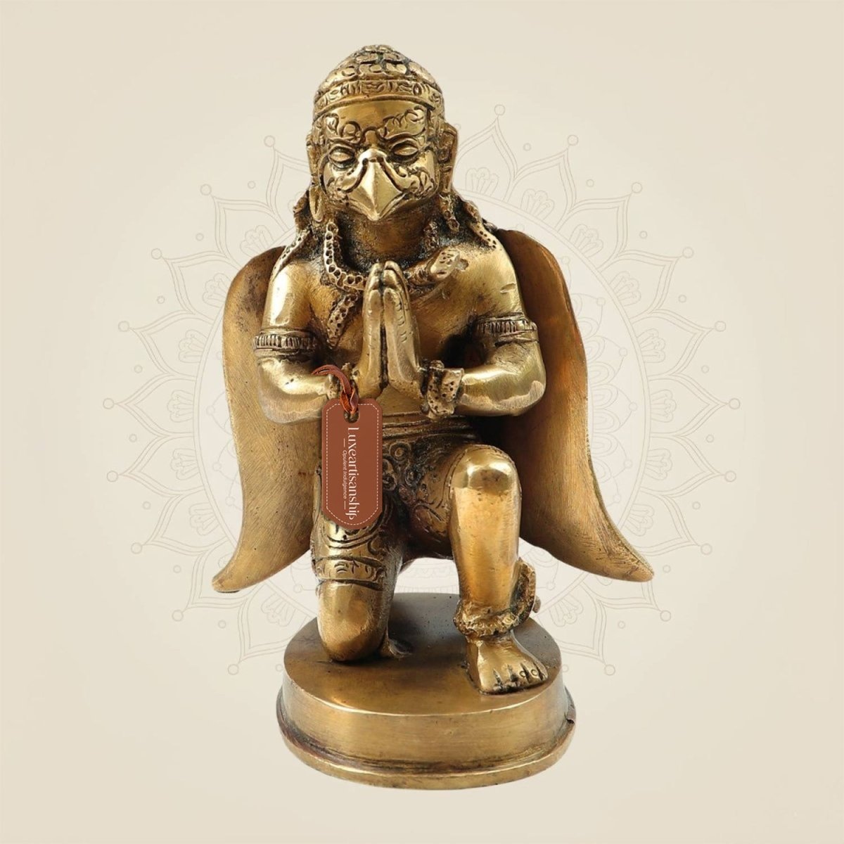 6" Sacred Brass Garuda Vahan Idol