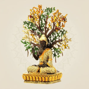 6.5 inch Buddha Statue under tree