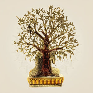 Handmade brass buddha murti