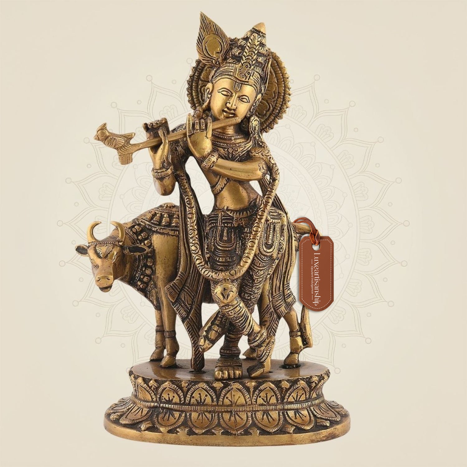Krishna with Cow Idol
