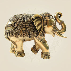 Brass Elephant Statue