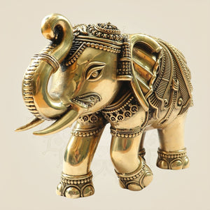 8 inch Brass Elephant Statue