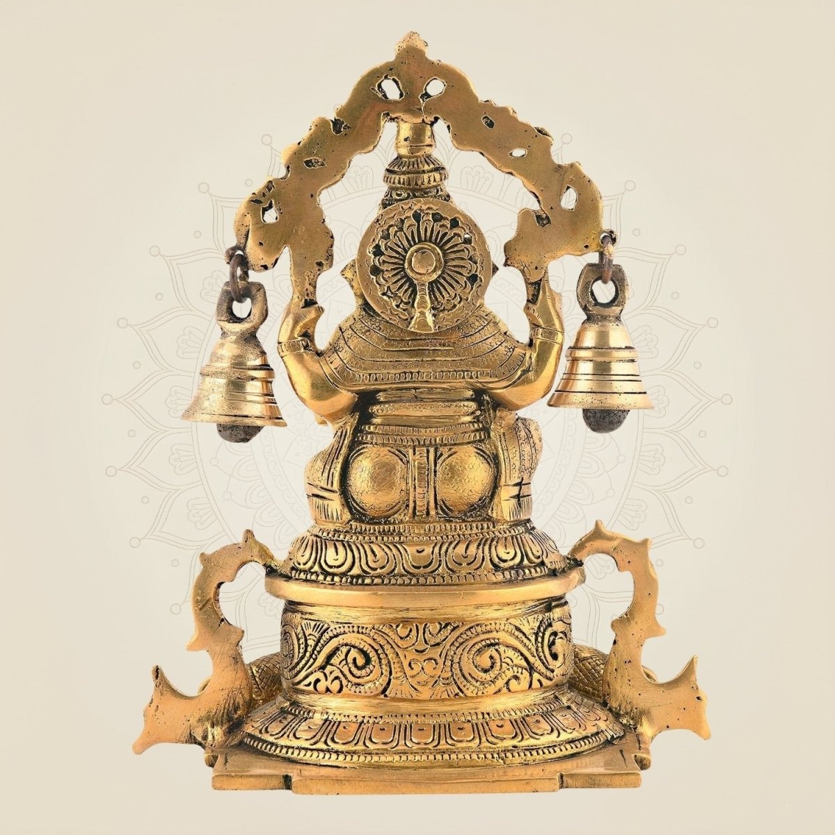 7.75" Brass Lord Ganesha Statue - Luxeartisanship