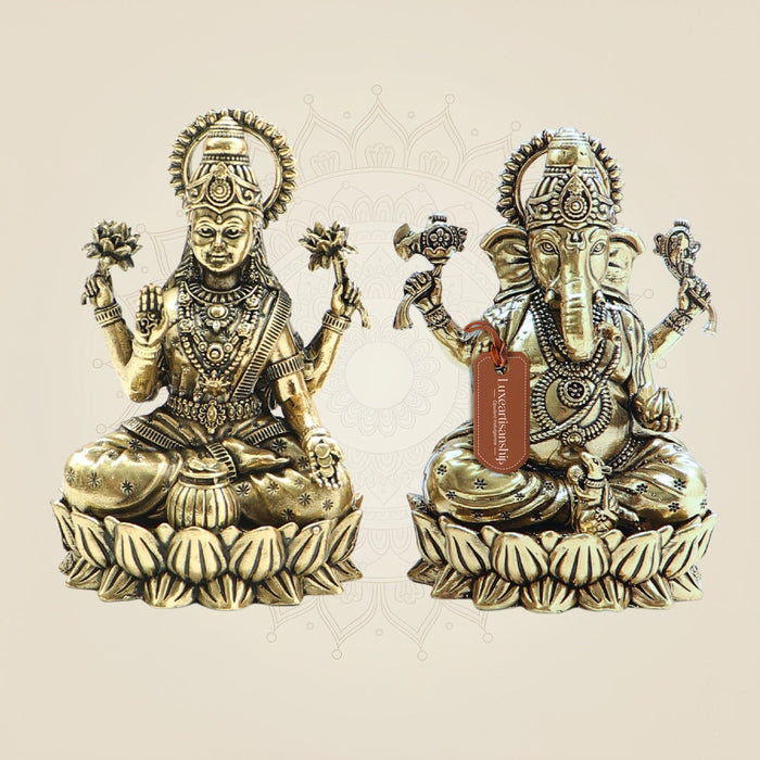 Brass Laxmi Ganesh for Home
