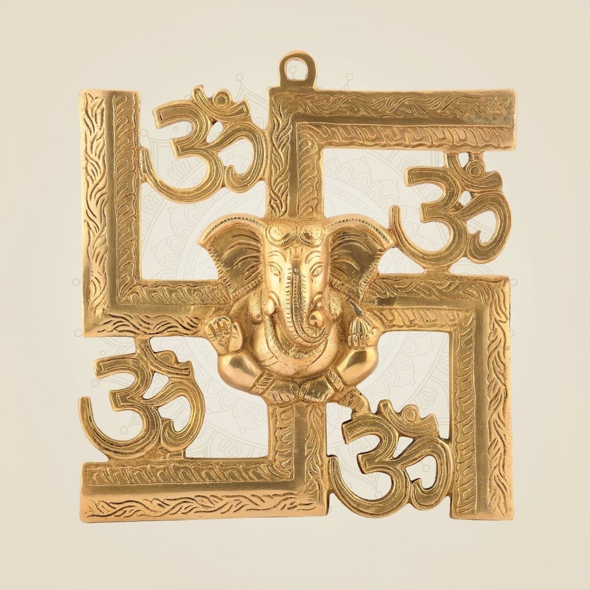 8″ Brass Ganesha Wall Hanging