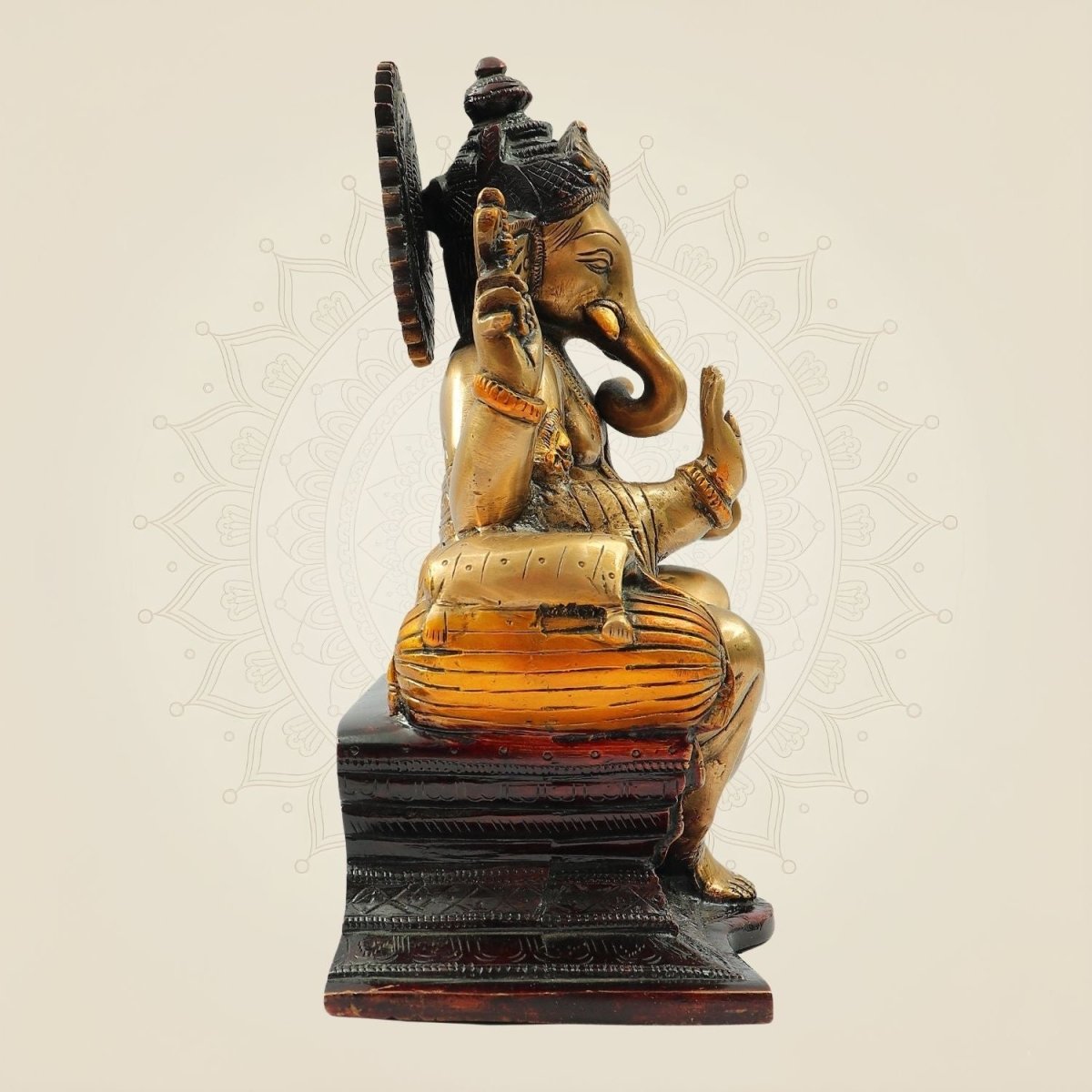 Majestic Sitting Ganesha Murti for Home & Gifts