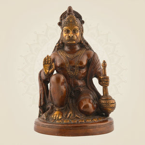 Brass Hanuman Idol – Blessing Bajrangbali Statue - Luxeartisanship
