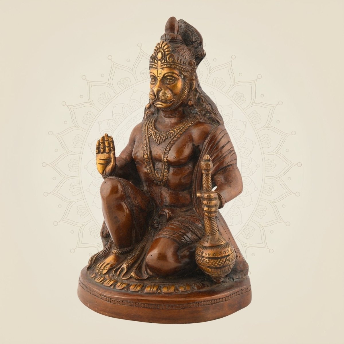 Brass Hanuman Statue – Blessing Bajrangbali Statue - Luxeartisanship