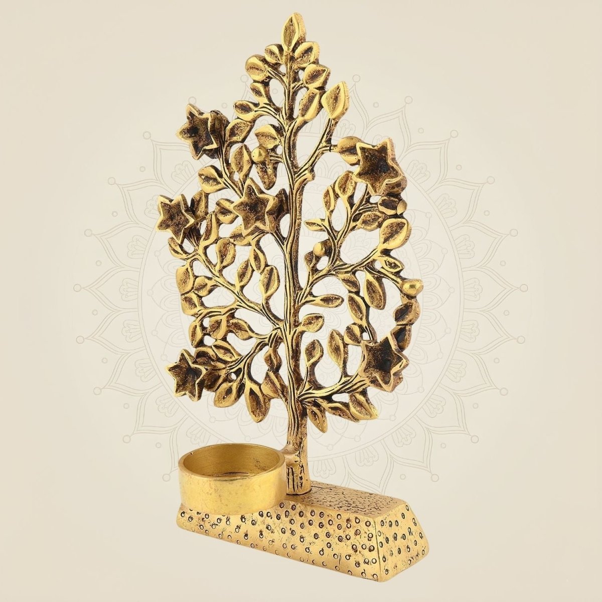 Brass Tree of Life with Diya